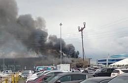 МЧС: пожар перед аэропортом Минеральных Вод ликвидирован