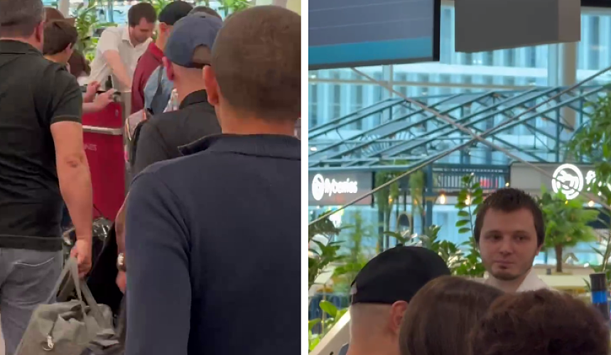 Скандально известный Ильдар Латыпов снова проверяет багаж пассажиров