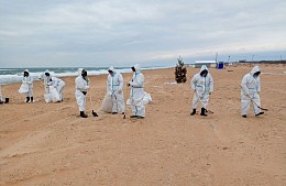 В Витязево мизерные остатки мазута пропадут с первым штормом
