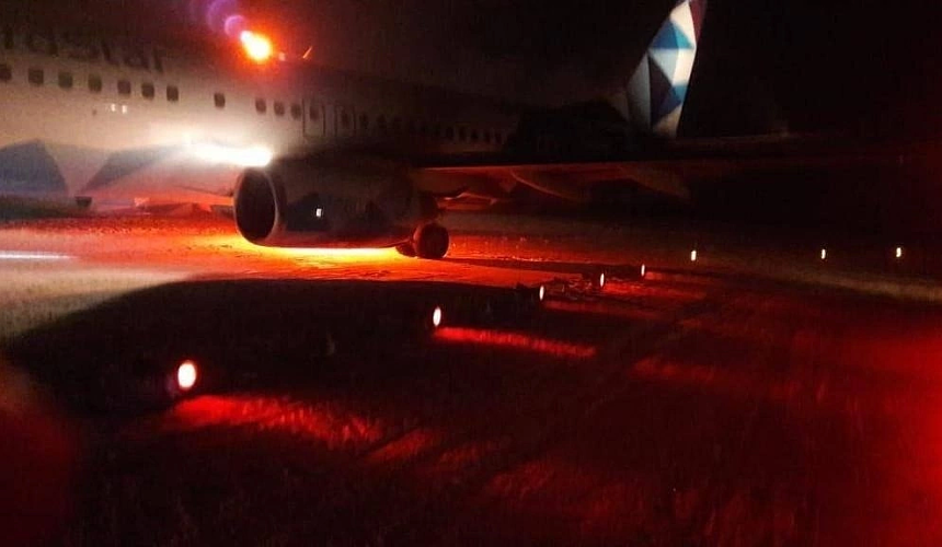 Самолет NordStar выкатился за пределы взлетно-посадочной полосы в Норильске 