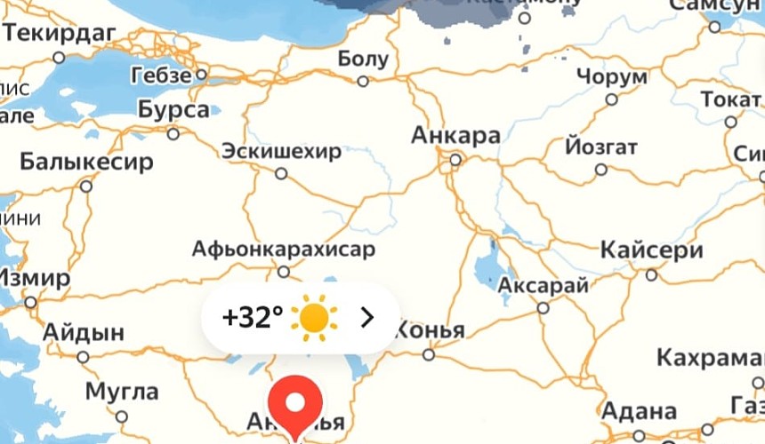 После воскресного ливня погода в Кемере наладилась