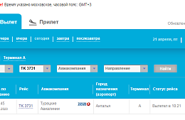 Рейсы Turkish Airlines из Москвы в Анталью вылетают с задержками