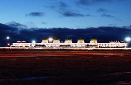 Самолет «России» в Пулково соскользнул в снег с рулежной дорожки